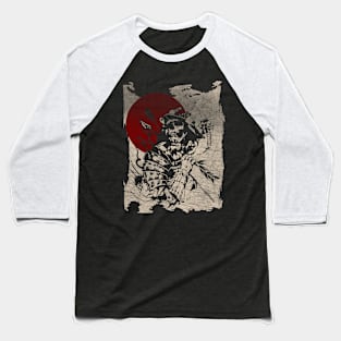 Japanese Dead Samurai Japan Warrior Swordsman Baseball T-Shirt